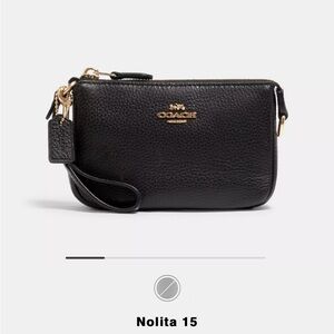 Coach nolita 15 with gold hardware